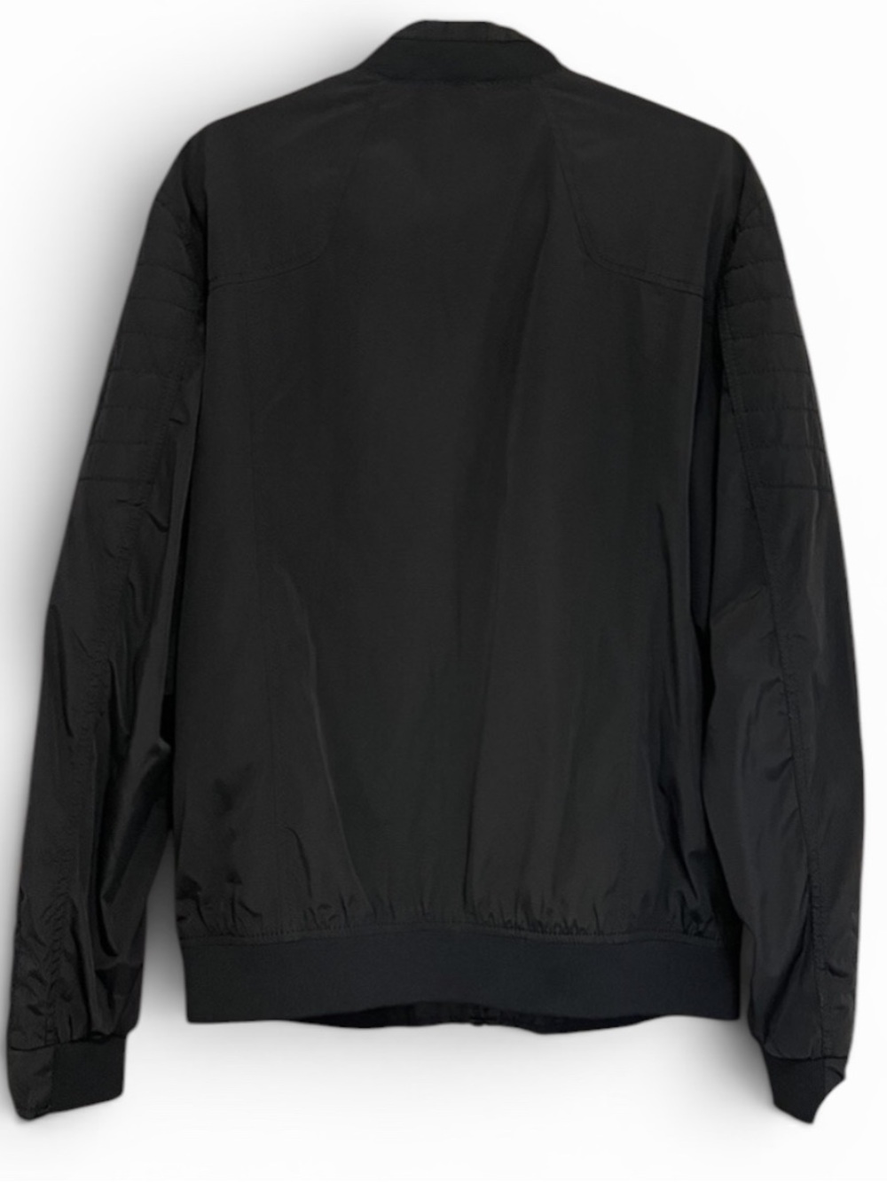 Zara Black Bomber Jacket with Blue Inner Lining - Picture 5 of 7